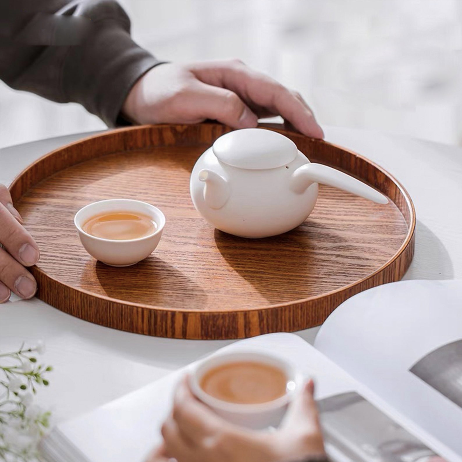 Handmade Travel Tea Set With Case 1 Teapot 2 Cups Etsy