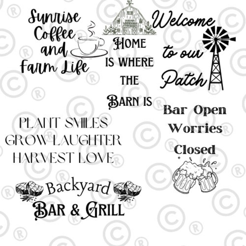 Farmhouse Svg Bundle, Farmhouse Sign Svg Files, Vintage Svg, Vintage ...