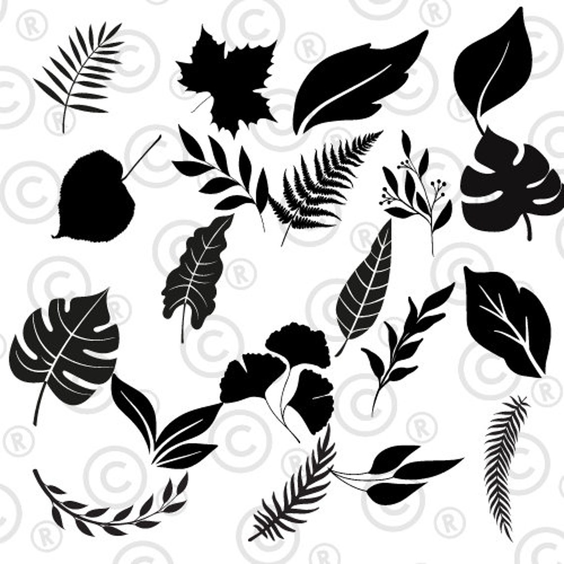 LEAF SVG Bundle, LEAVES Svg Bundle, Leaf Clipart, Leaf Svg Cut Files ...
