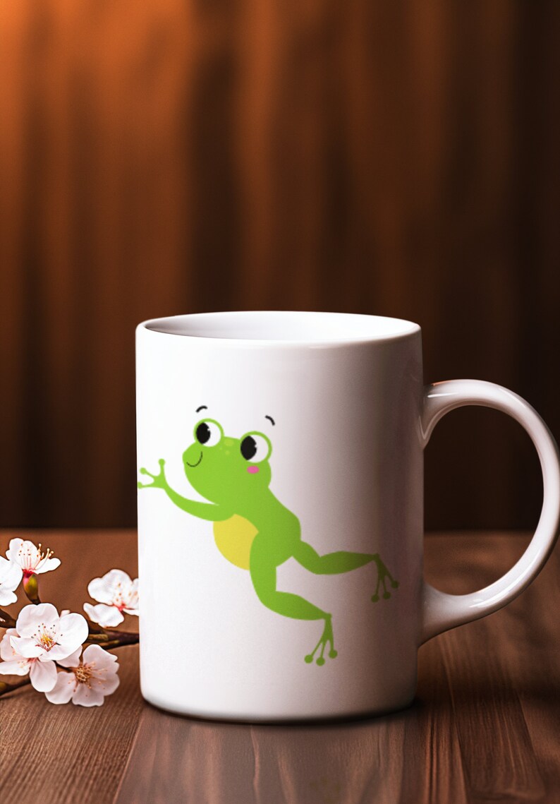 Frogs Clipart Set Clip Art Set of Frogs, Lilypads, Frog, Dragonflies ...