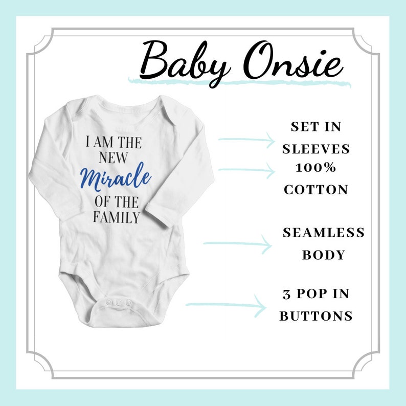 Baby Boy Onsie for Baby Shower Gift Baby Boy Gift I Am The New Miracle Baby Onsie