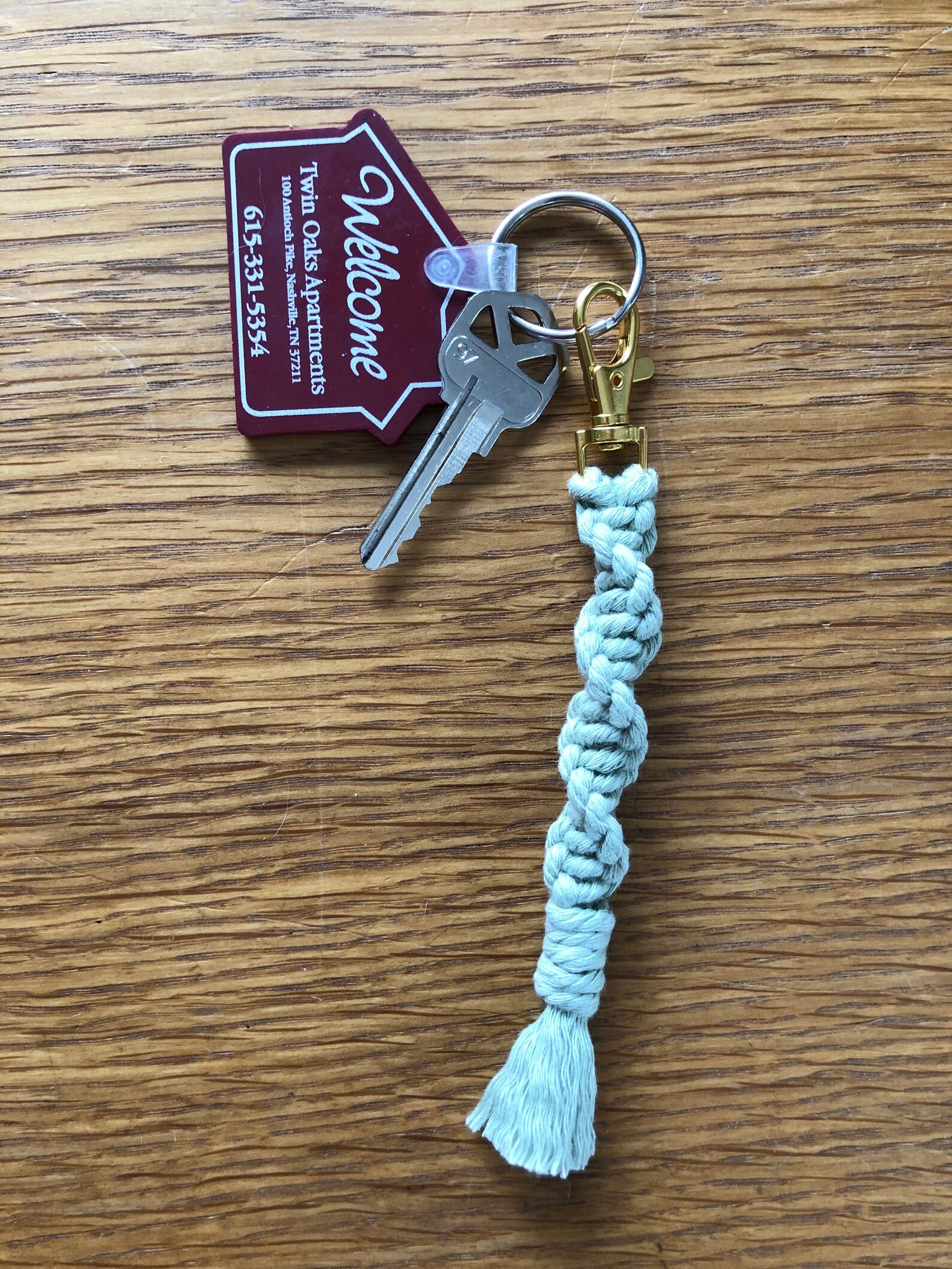 Spring Spiral Knot Keychains Etsy