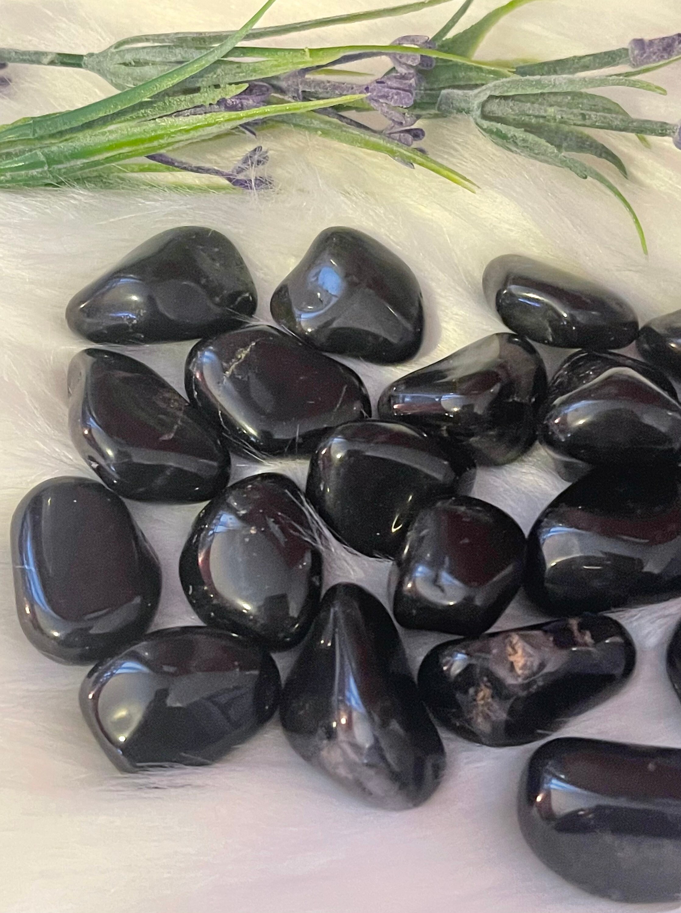 Black Onyx Tumbled Crystals black onyx healing crystals Etsy