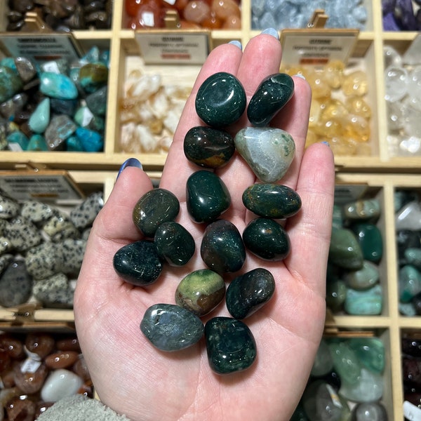 Bloodstone Healing Crystal Tumbled Stone