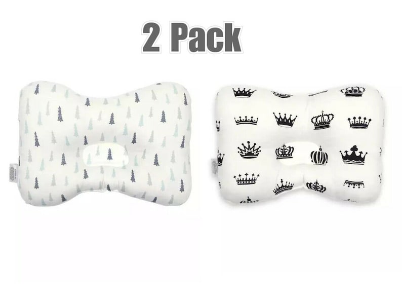 2 Pack Cotton Pillow Flat Head Prevention Baby Infant Newborn Etsy