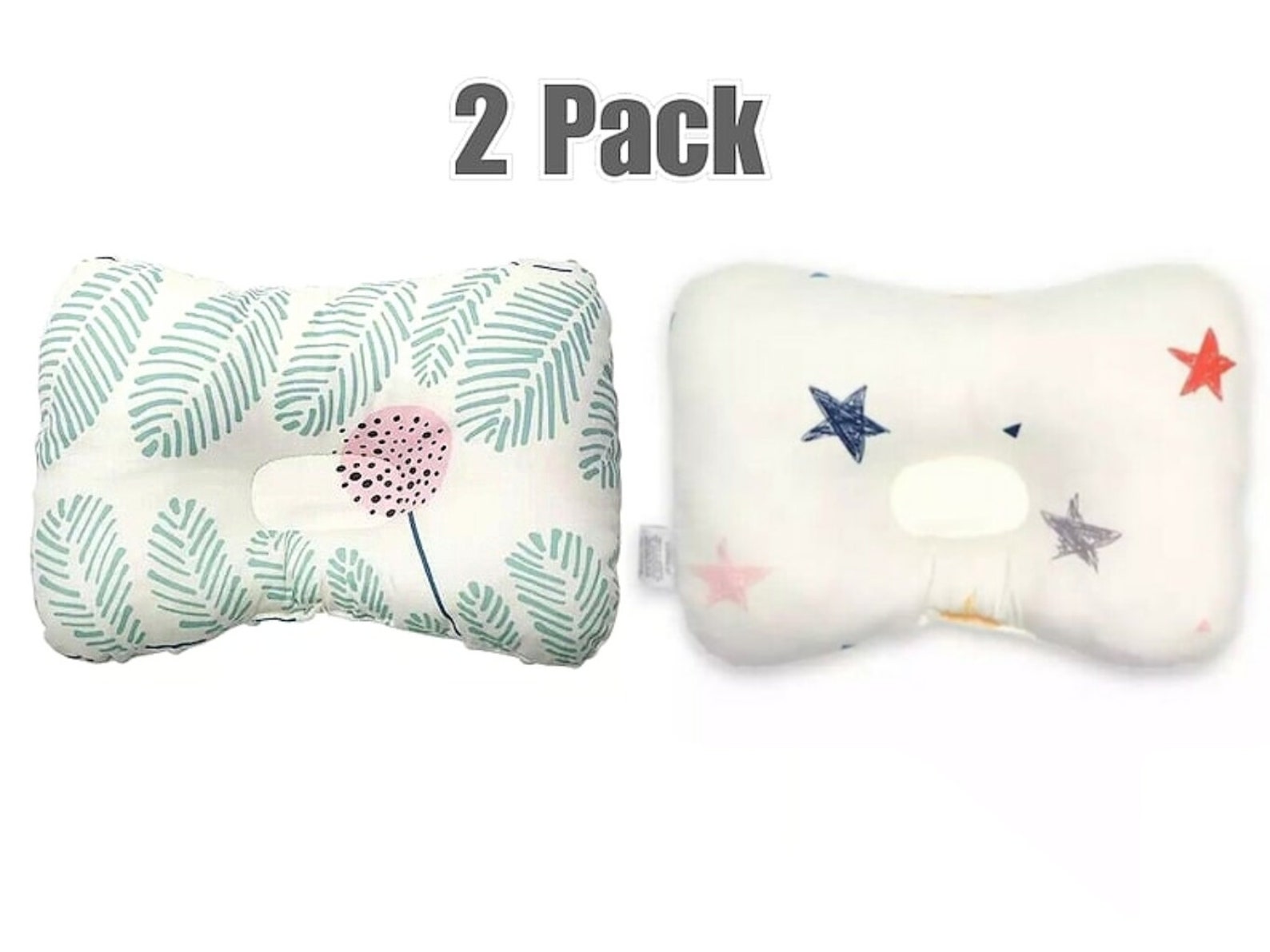 2 Pack Cotton Pillow Flat Head Prevention Baby Infant Newborn Etsy