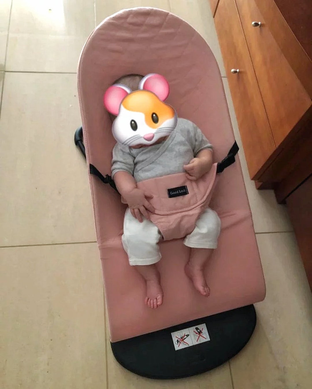 2 Pack Baby Bjorn Replacement Cover for Babybjorn Bouncer Babybjörn Cover Quilted Cotton Seat