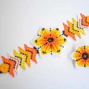 Jewelry set - bracelet and rings  | huichol yewelry, mexican jewelry, handmade bracelet and rings