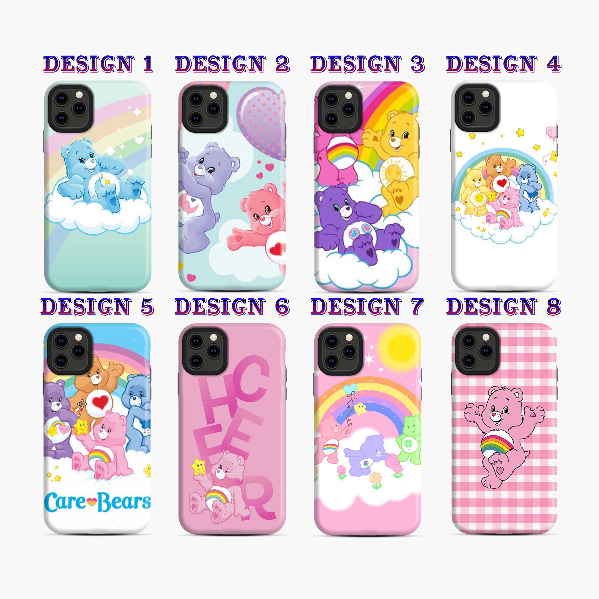 Care Bears Phone Case Art Care Bear Phone Case Mignon Care Etsy France
