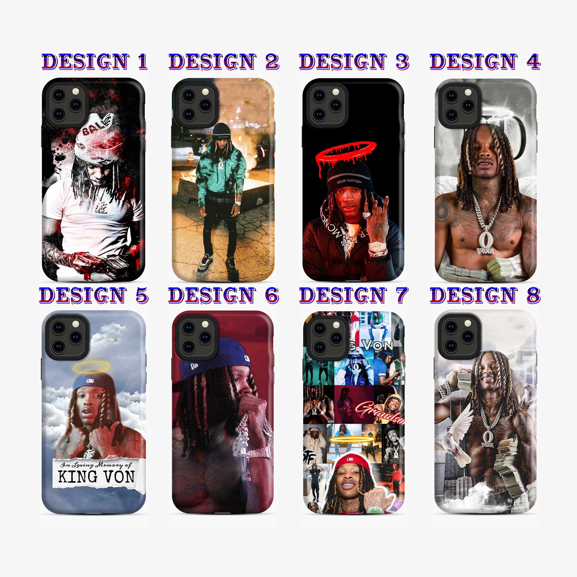 King Von Phone Case King Von Collage Album Phone Case King Von Etsy
