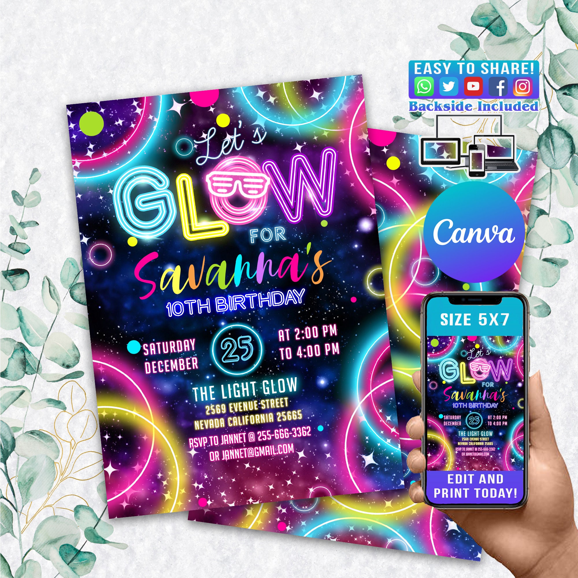 Glow Party Floor /fluorescent Neon Cardstock/neon Papper DIY 