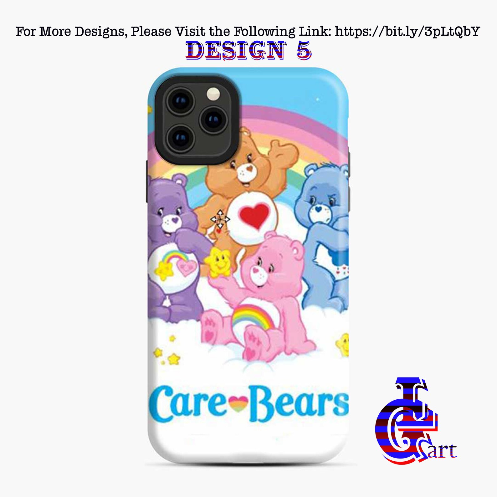Care Bears Phone Case Art Care Bear Phone Case Mignon Care Etsy France