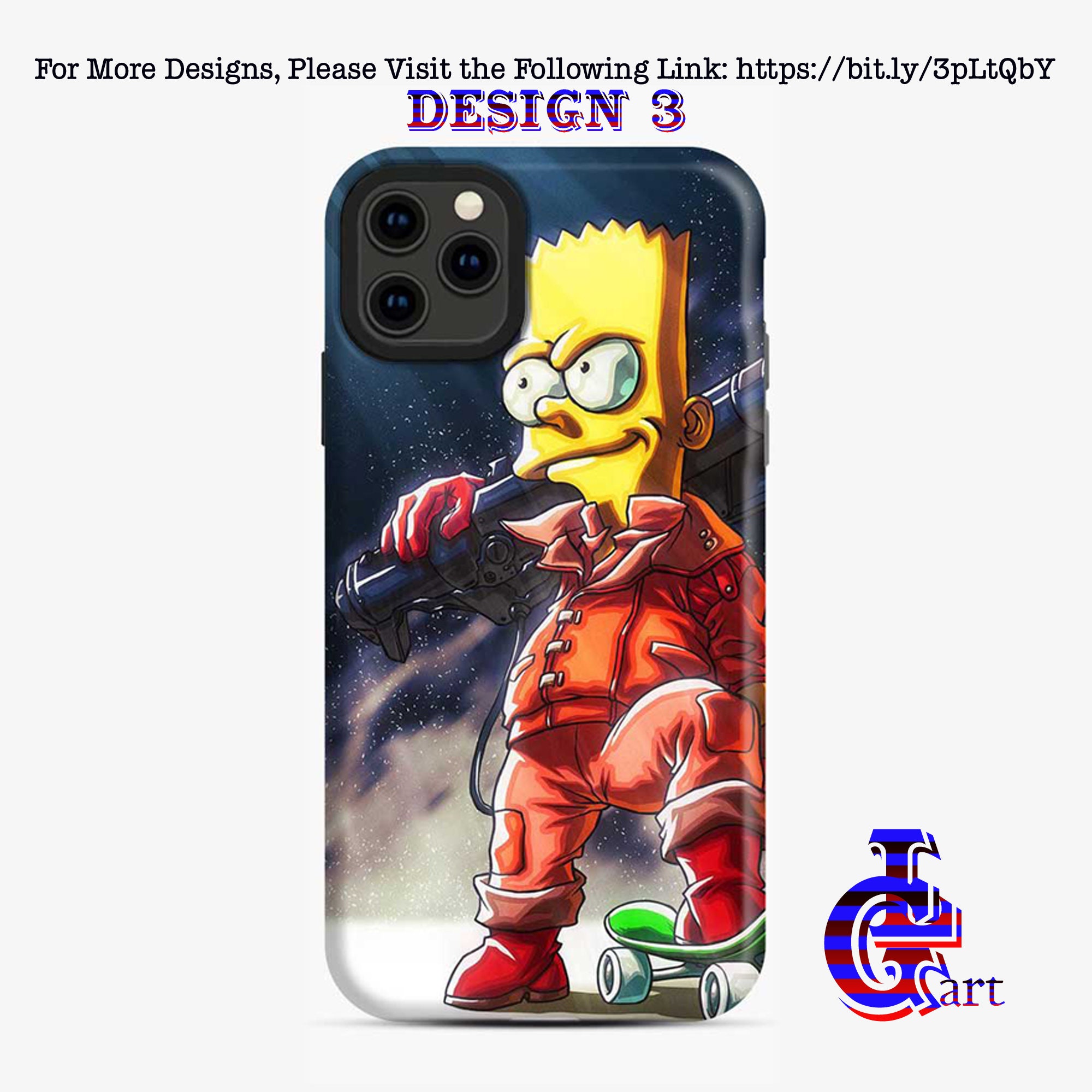 Bart Simpson Phone Case Funny Bart Simpson Phone Case Etsy