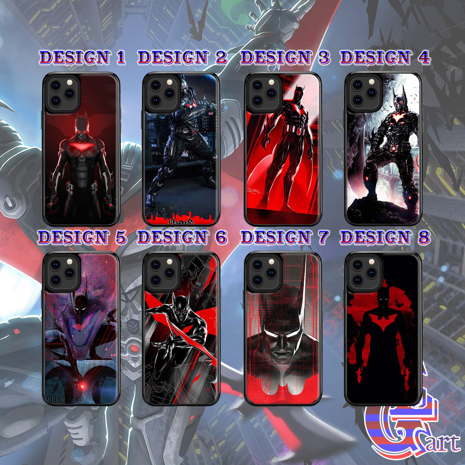 Batman Beyond Phone Case Batman Phone Case Batman Future | Etsy