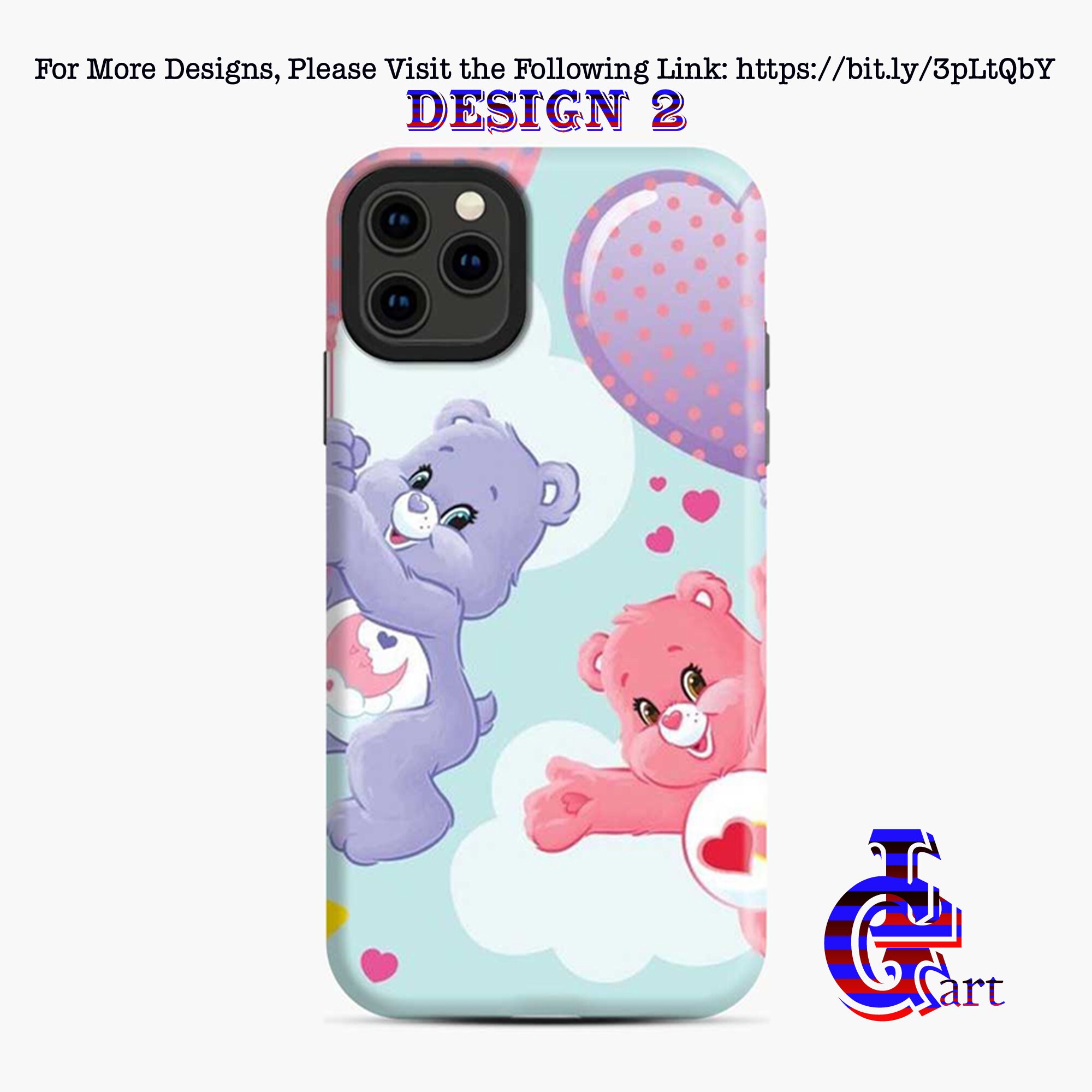 Care Bears Phone Case Art Care Bear Phone Case Cute Care Bears Etsy