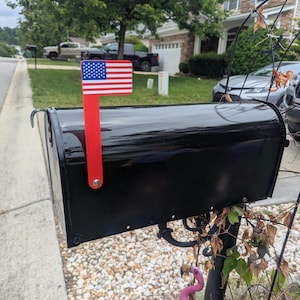 US mailbox flag