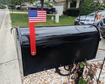 US mailbox flag