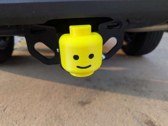 LEGO head hitch cap
