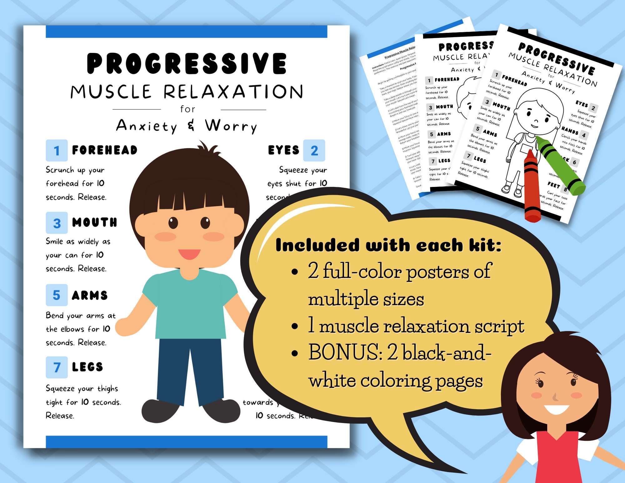 Progressive Muscle Relaxation for Kids: How to, Script, Techniques