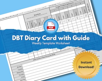 Printable Dbt Diary Card - Etsy