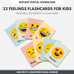 Gevoelskaarten, emotiekaarten, zones met gereguleerde kinderen, copingvaardigheden, geestelijke gezondheid, sociaal-emotioneel leren (digitaal afdrukbaar)
