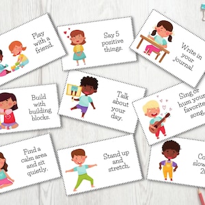 96 Coping Skills Cards for Kids Activity Cards Social Emotional
