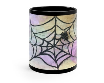 Taza negra de 11 oz