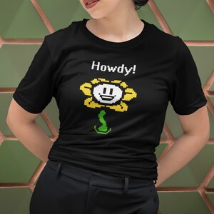 Flowey-Undertale-Sprite-Flower-Undertale-T-Shirt Pin for Sale by