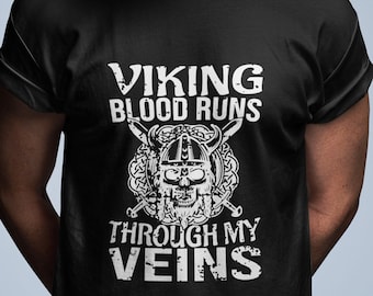 Viking Blood T-Shirt, Norse Heritage, Warrior Spirit