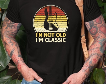 Funny Bass Player T-Shirt: Retro Vintage Style, Unisex Musician Gift