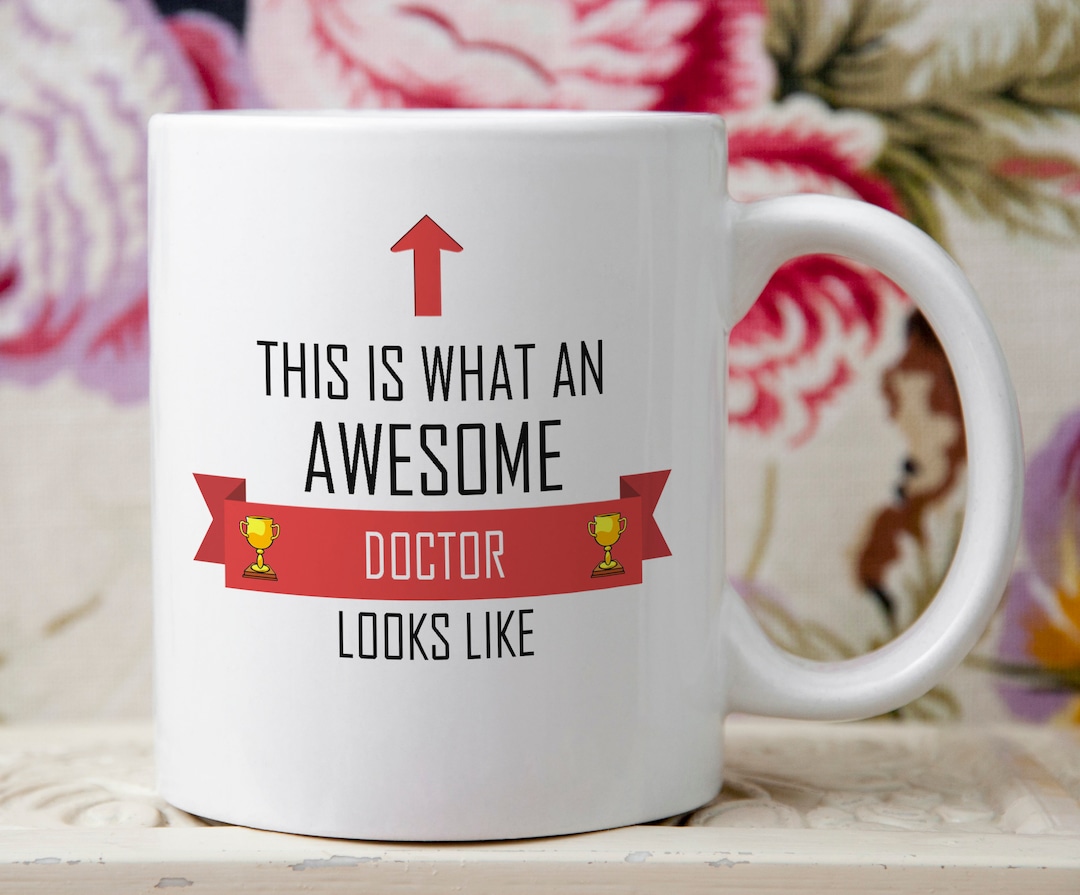 Cadeau pour médecin, tasse à café, voici à quoi ressemble un médecin