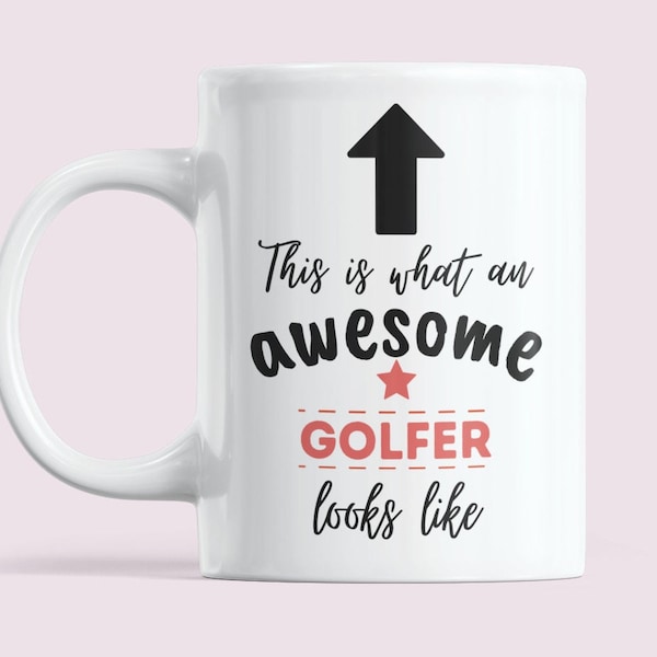 This Is What An Awesome Golfer Looks Like / Funny Golfers Mug, Golf Player, Coffee Mug, playing golf Mug / golfing gift for Dad