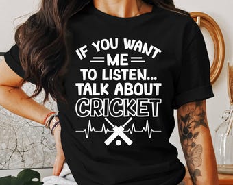 Funny Cricket T-Shirt: Cricket Lover Gift