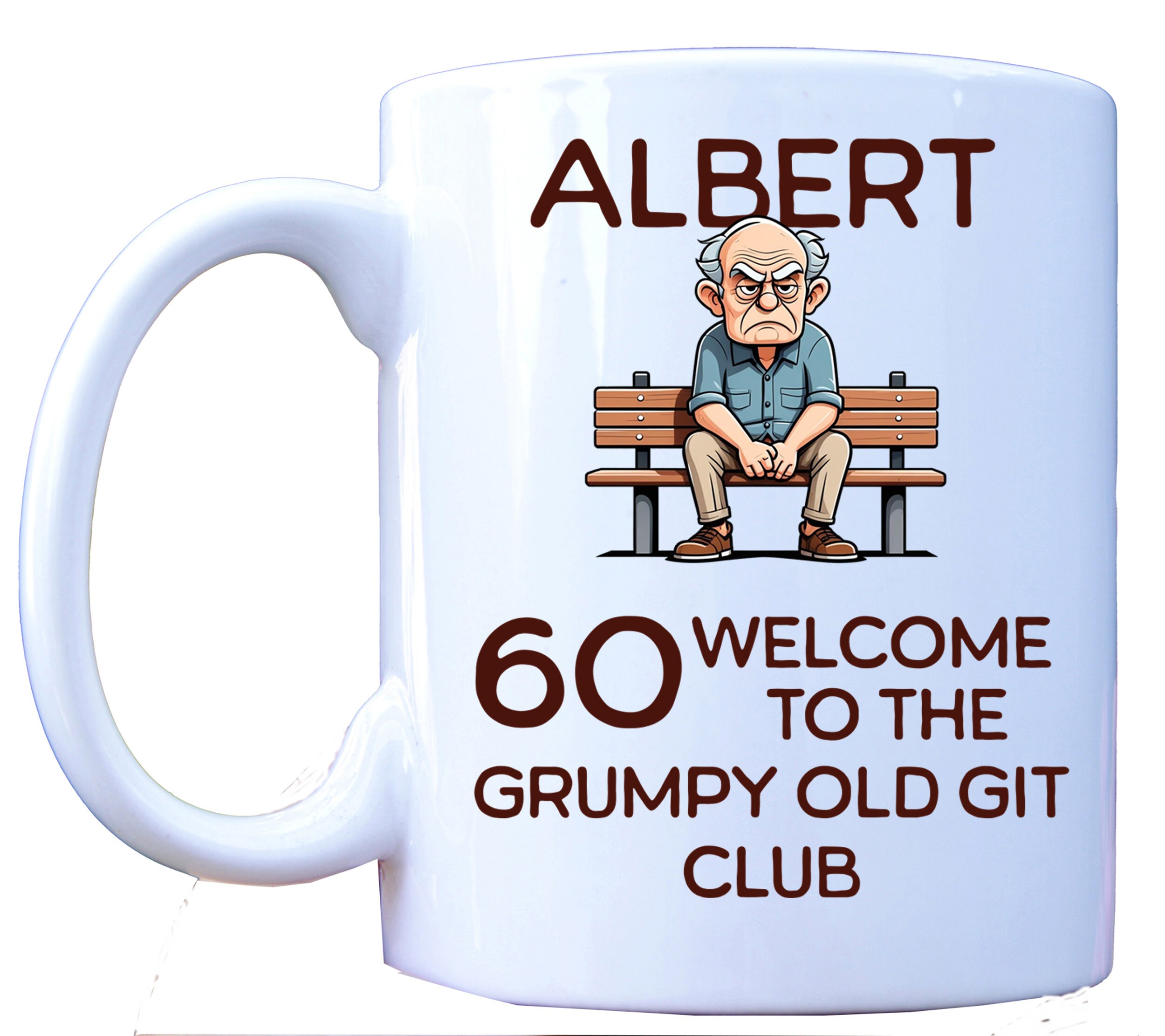 Funny 60th Birthday Mug: Personalized Grumpy Old Git Club Mug - Etsy UK