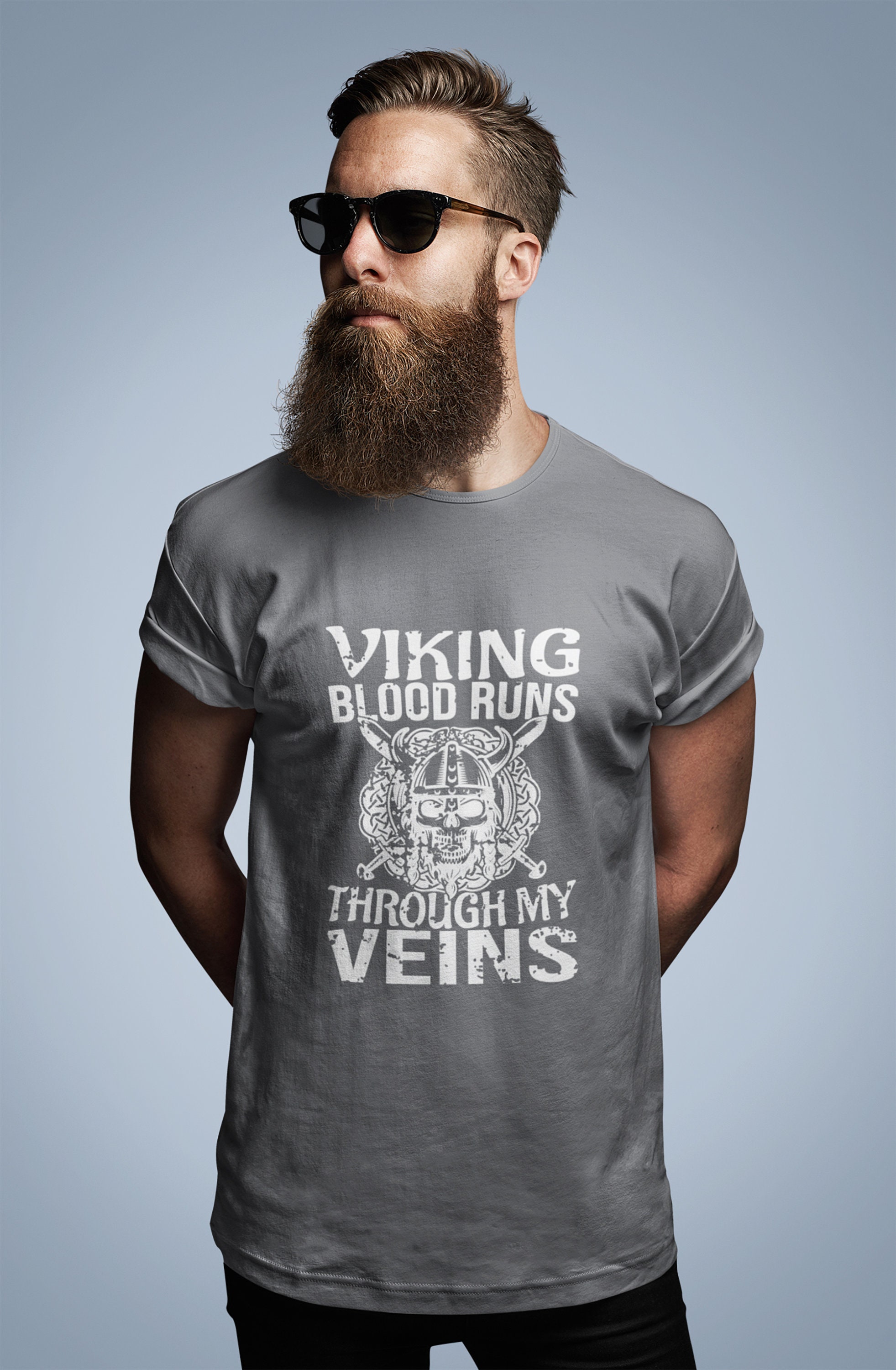 thumbnail image 2 of Viking Blood Runs Through My Veins – Cool Ceramic Coffee Mug, White, 10cm – Dishwasher & Microwave Safe 2 of 6