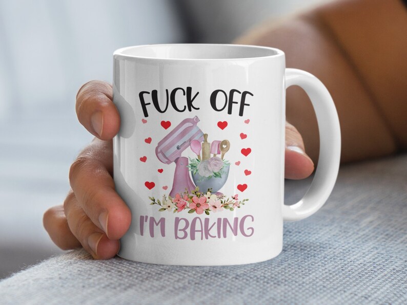 Funny Rude Baking Mug, Sassy Kitchen Mug, Humorous Baking Gift, Baking Enthusiast Gift, Cute Decorative Mug, Gift for Bakers, Funny Mug image 5