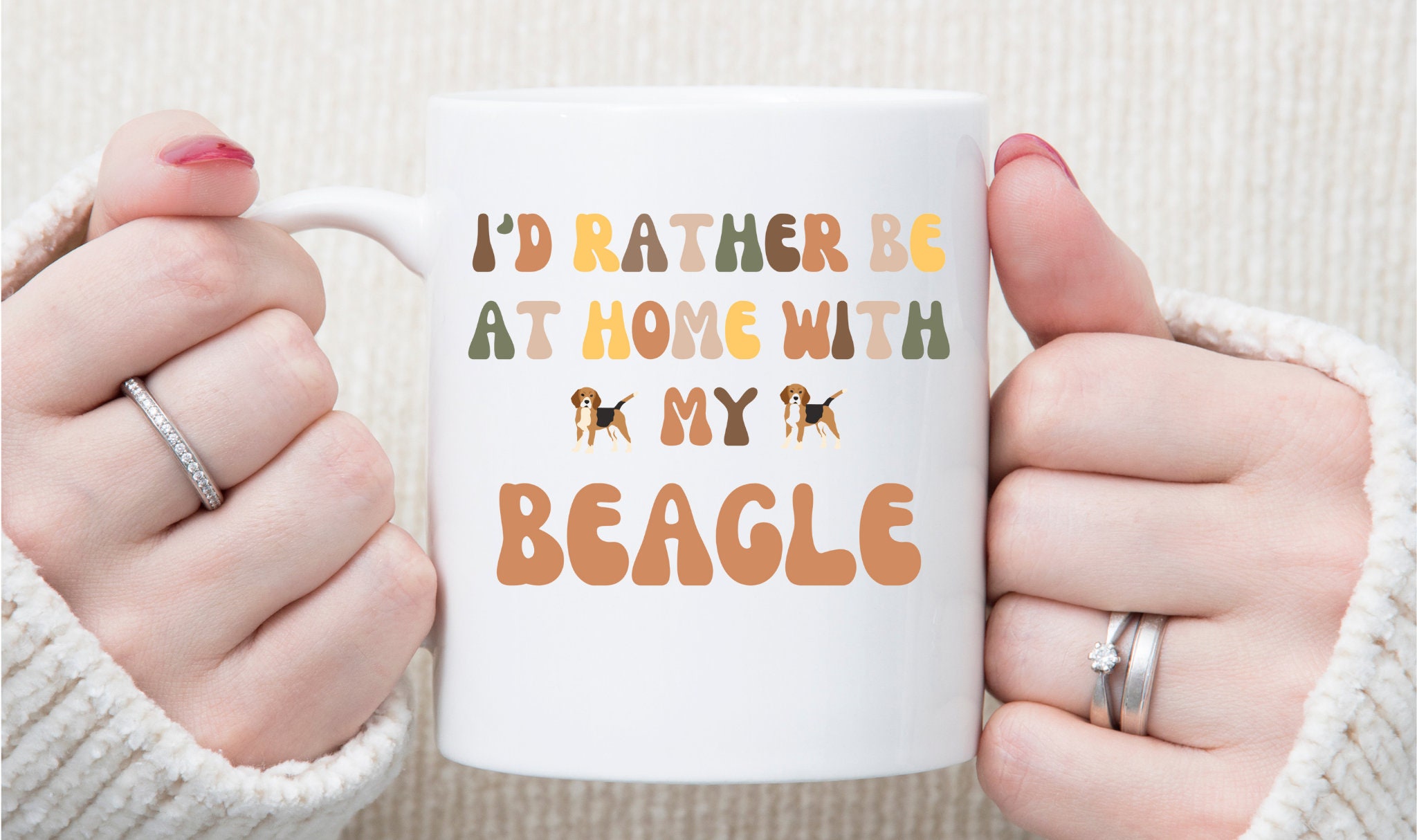 Beagle Dog Mug, Beagle Gift, Beagle Lover Gift, Beagle Owner Gift, Beagle Dad, Beagle Mum Coaster, Dog Lover's Coffee Mug, Pet Owner Gift