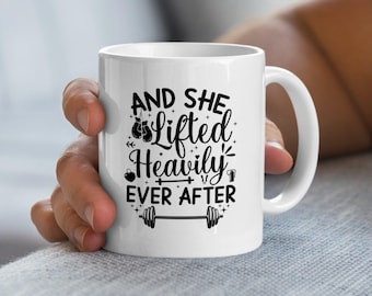 Weightlifting Coffee Mug: Funny Gym Gift, Motivational Fitness Mug