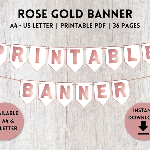 Rose Gold Party Decorations - Etsy