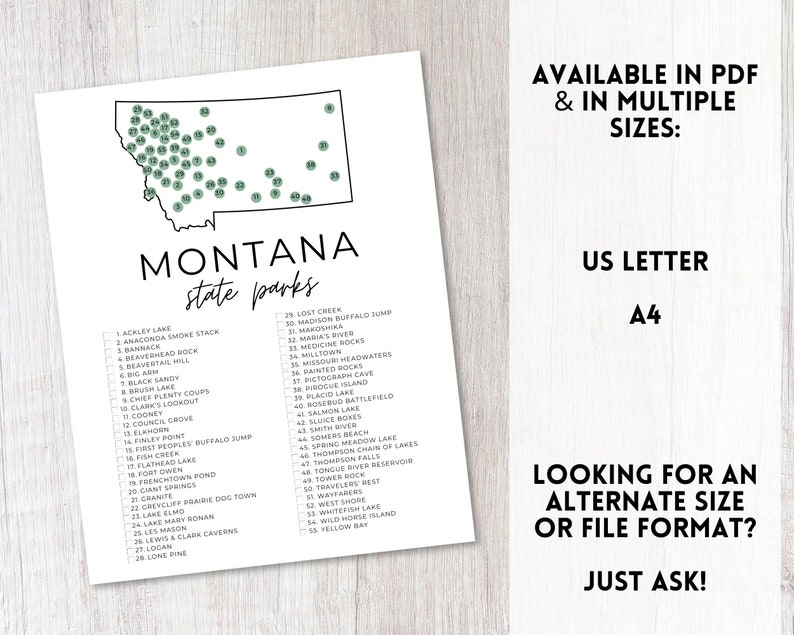 Montana State Park Map Printable - Il 794xN.5475105119 Flr1 