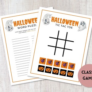 15 Halloween Games for Kids Printable Halloween Party Games Classroom ...