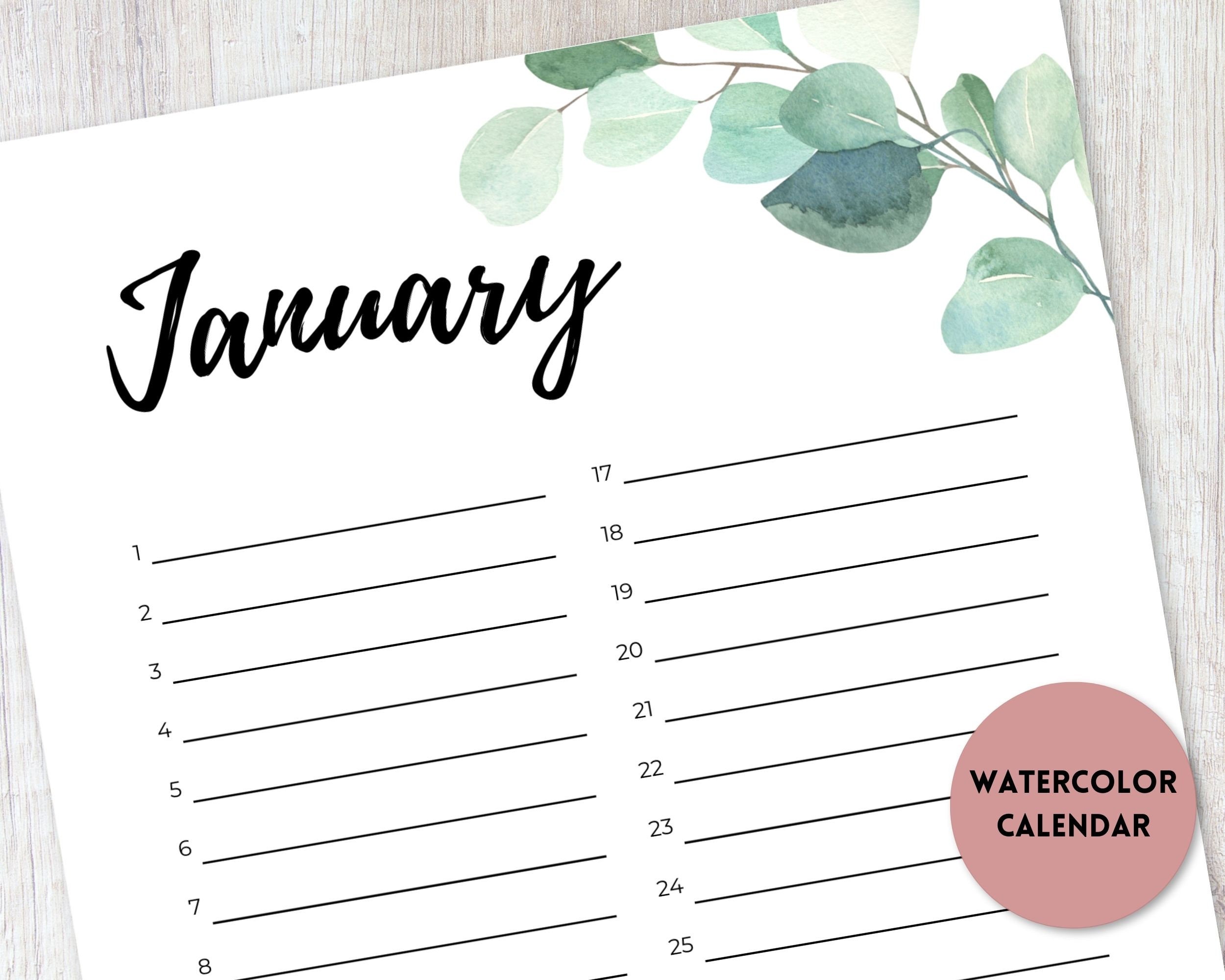 Perpetual Calendar Printable Birthday Calendar Template Anniversary ...