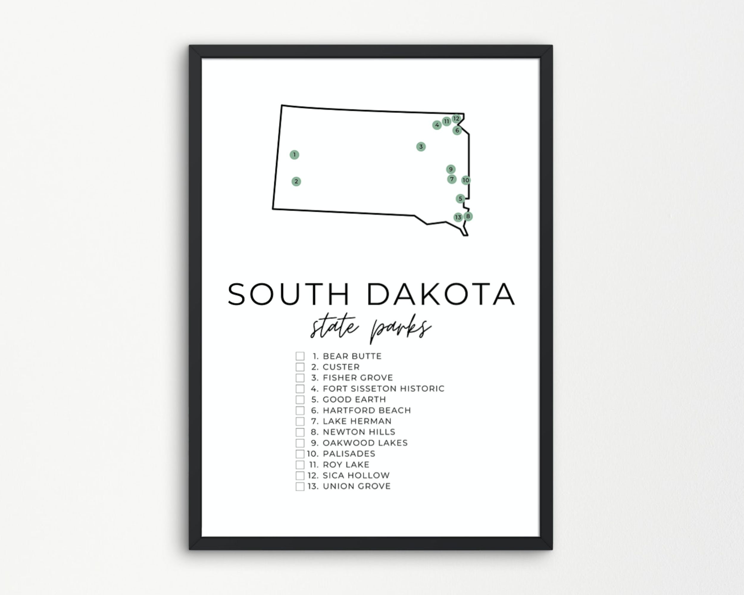 South Dakota State Park Reservation Calendar 