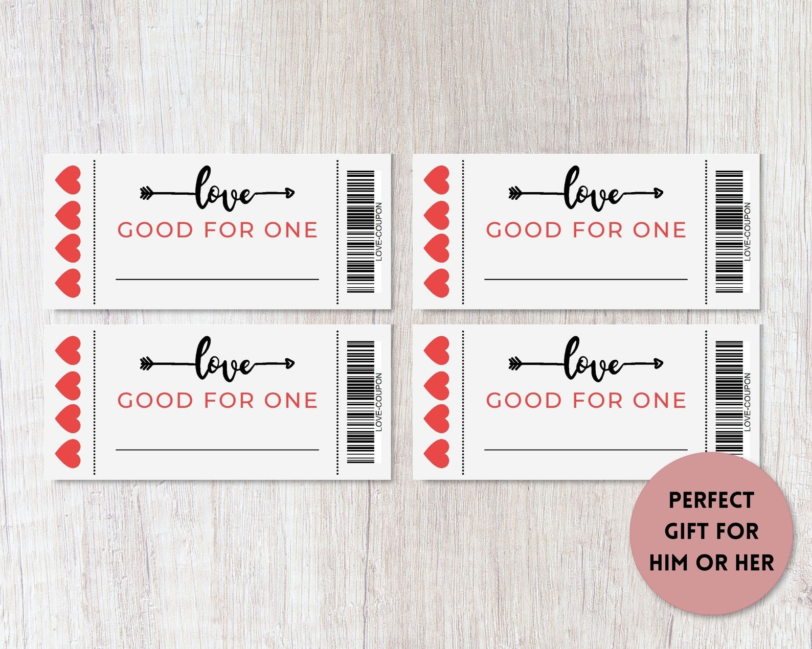 Love Coupons Printable PDF Valentines Day or Anniversary | Etsy
