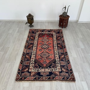 Dosemealti Rug,Anatolian Rug,Vintage Rug,Turkish Handmade Rug,Handwoven Rug,Oriental Rug,4x7 Rug,Traditional Rug,Area Rug,Wool Rug