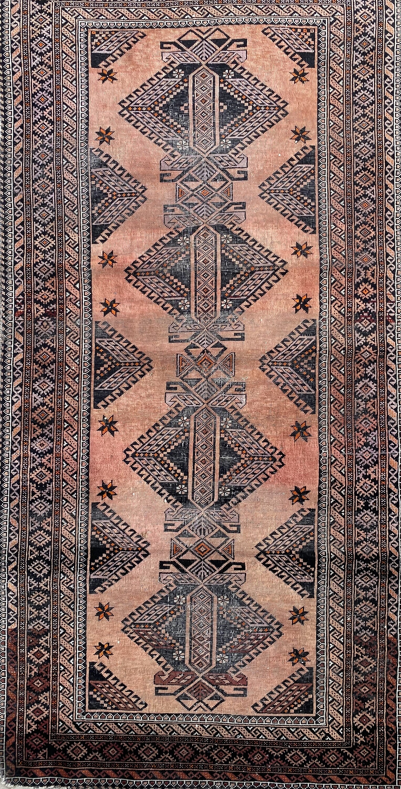 ラグ・カーペット Baluch rug Antique Baluch Carpet,baluch Rug,terracota Color Rug,tribal Rug