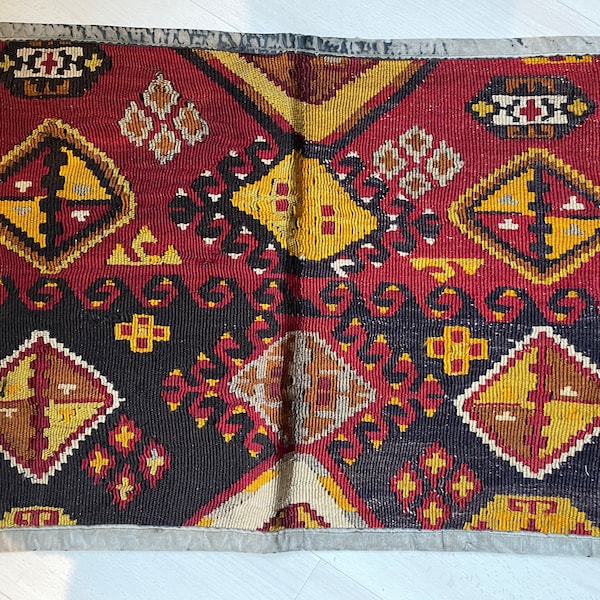 Kurdish Kilim Bag,Ethnic Kilim Bag,Oriental Bag,Turkish Chuwal Bag,Oriental Torba,Tourbeh,Vintage Kilim Bag,1x2 Kilim Bag, Nomadic Kilim Bag