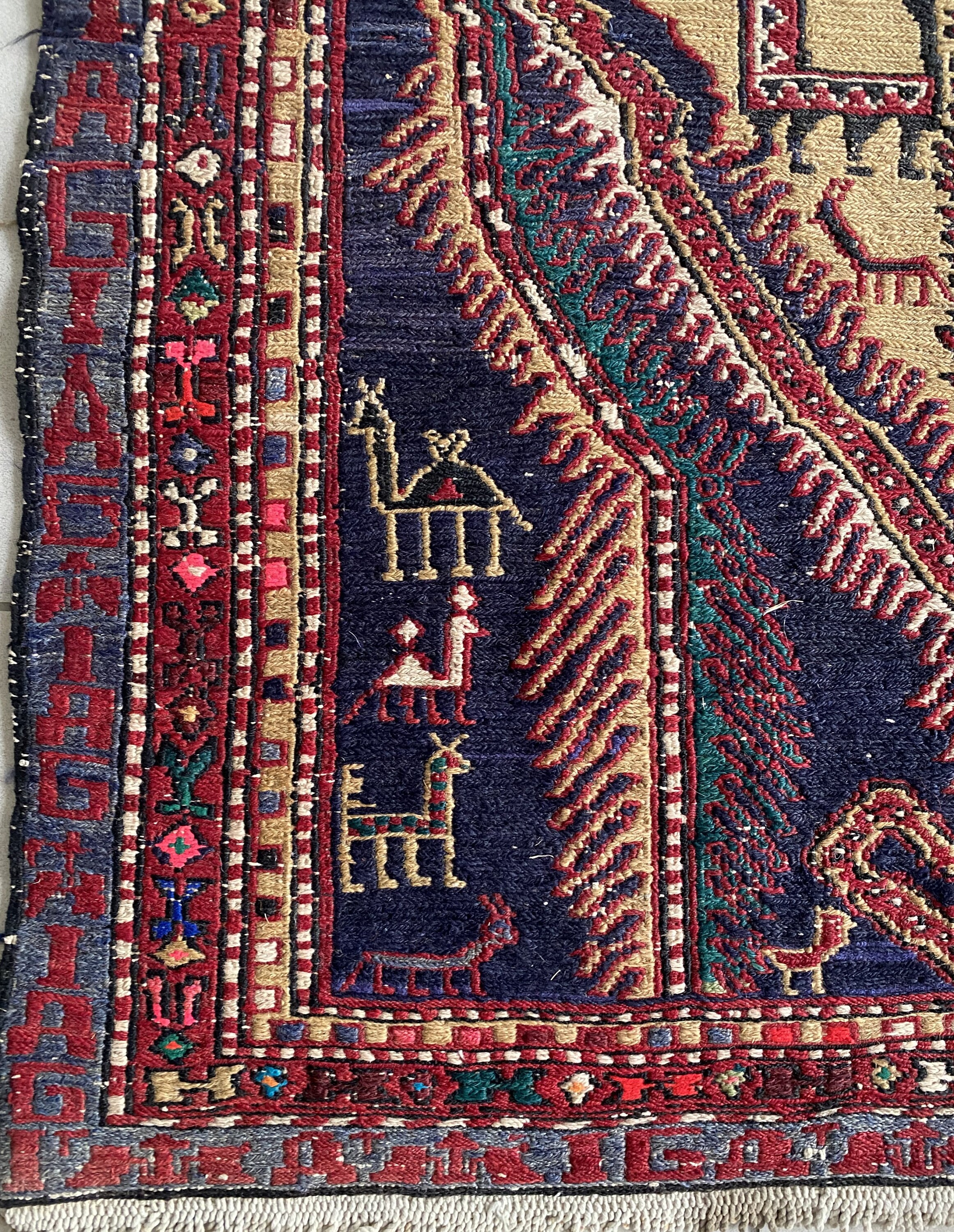 Antique Sumak Rug, Sumak Runner, Old Sumak Carpet, 3x10 Runner - Etsy