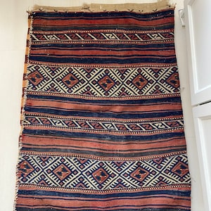 Rug storage Bag,Boho Storage Bag,Turkish Nomadic Chuval,Oriental Storage Sack,Anatolian Handwoven Bag,Vintage Sack,Bohemian Kilim Chuval