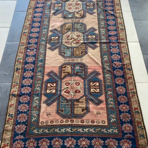 Antique Shirvan Rug, Antique Caucasian Rug, 19th Century Rug from Caucasus, 5x9 ft Rug